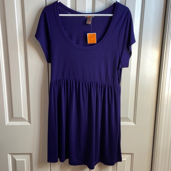 sosik Dresses & Skirts - Sosik size XL navy blue short sleeved dress new with tag